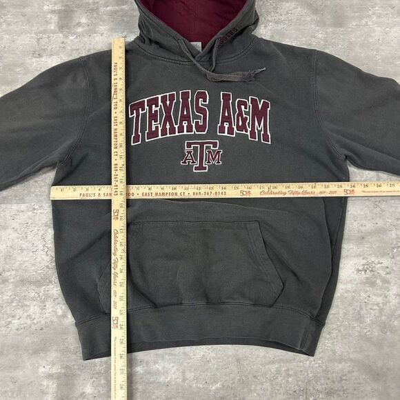 Texas A&M Gray Pullover Hoodie Sweatshirt Size Large - Picture 3 of 4